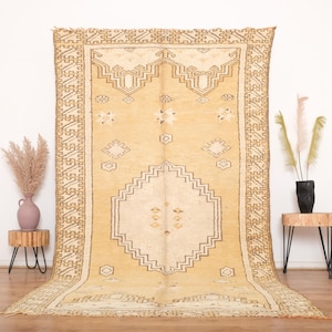 Vintage boujaad rug, Authentic Moroccan Rug 6x10 ft