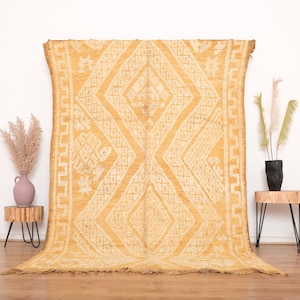 Vintage boujaad rug, Authentic Moroccan Rug 5x8 ft