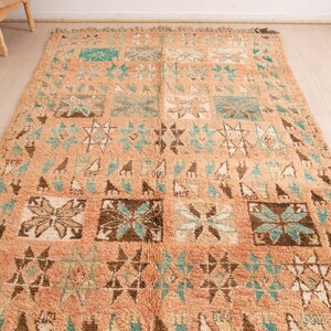 Vintage Boujaad rug, Authentic Moroccan Rug 5x10 ft image 5