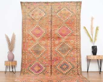 Vintage Boujaad rug, Authentic Moroccan Rug 5x9 ft