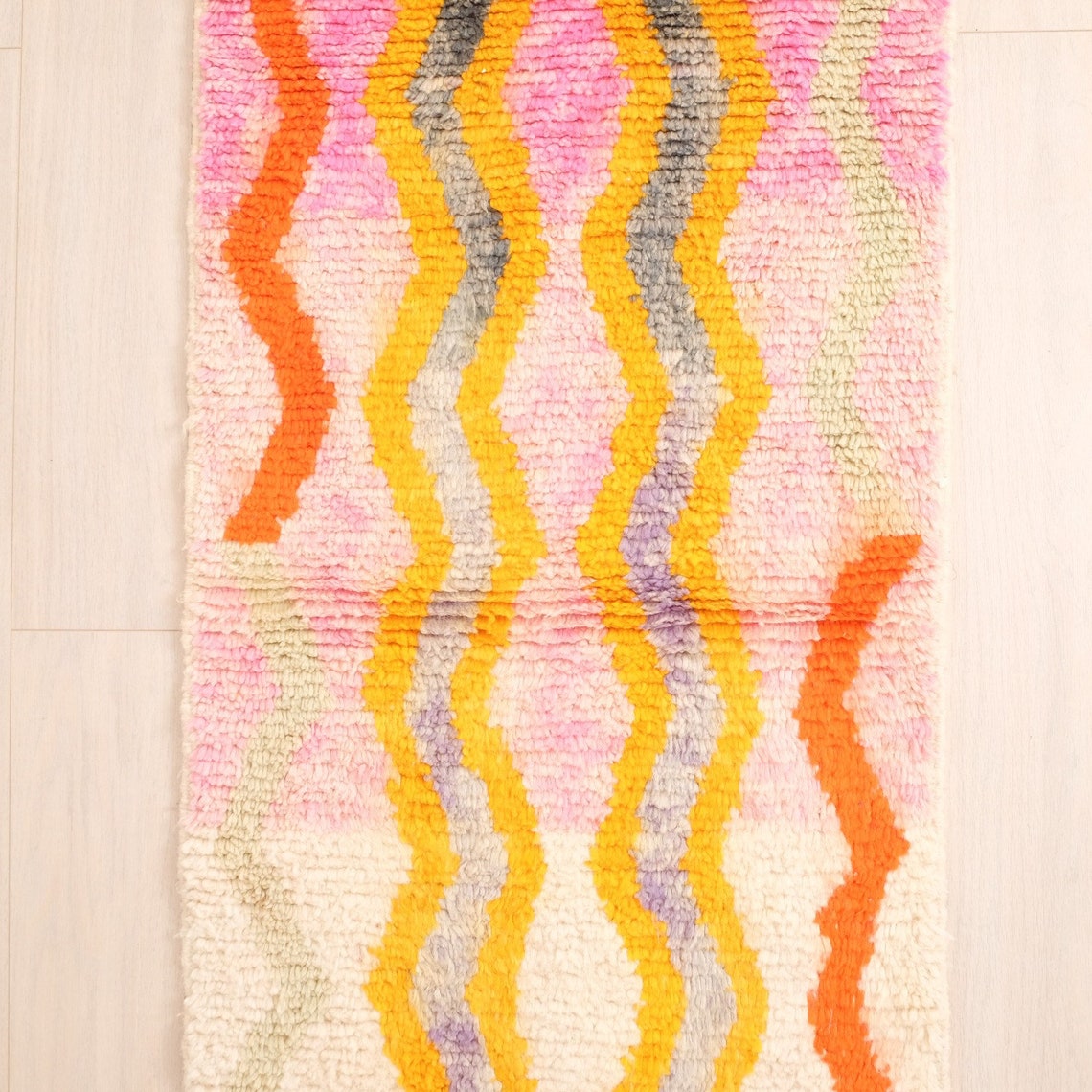 Vintage Moroccan Rug Runner Authentic Boujaad Runner Rug 2x9 Etsy