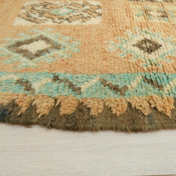 ヴィンテージ Boujaad ラグ、本物のモロッコラグ 5x13 フィート