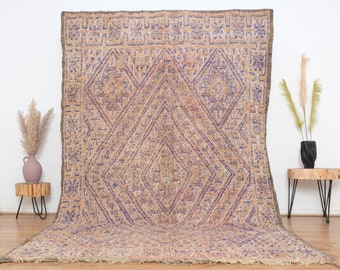 Vintage Moroccan rug, Authentic Beni mguild Rug 6x10 ft