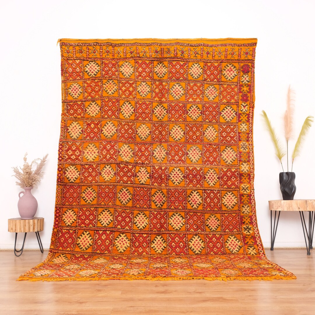 Vintage Moroccan Rug Authentic Boujaad Rug 6x9 Ft Etsy New Zealand