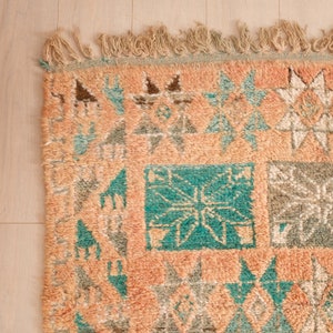 Vintage Boujaad rug, Authentic Moroccan Rug 5x10 ft image 8