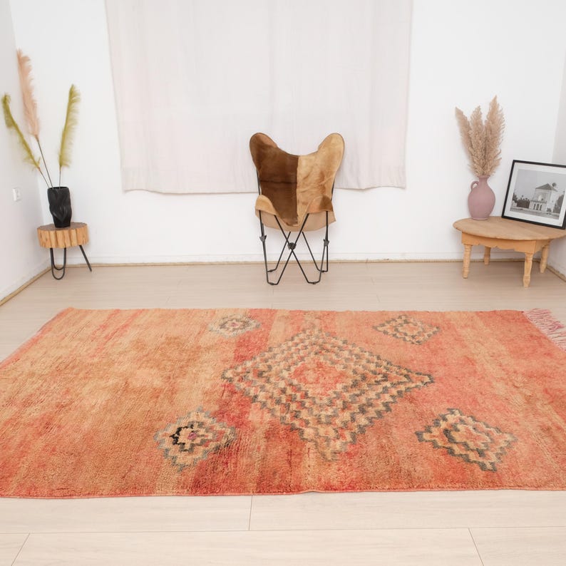 Vintage Moroccan Rug , Authentic Boujaad Rug 6x10 Ft Etsy Canada