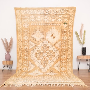 Vintage Boujaad rug, Authentic Moroccan Rug 5x11 ft