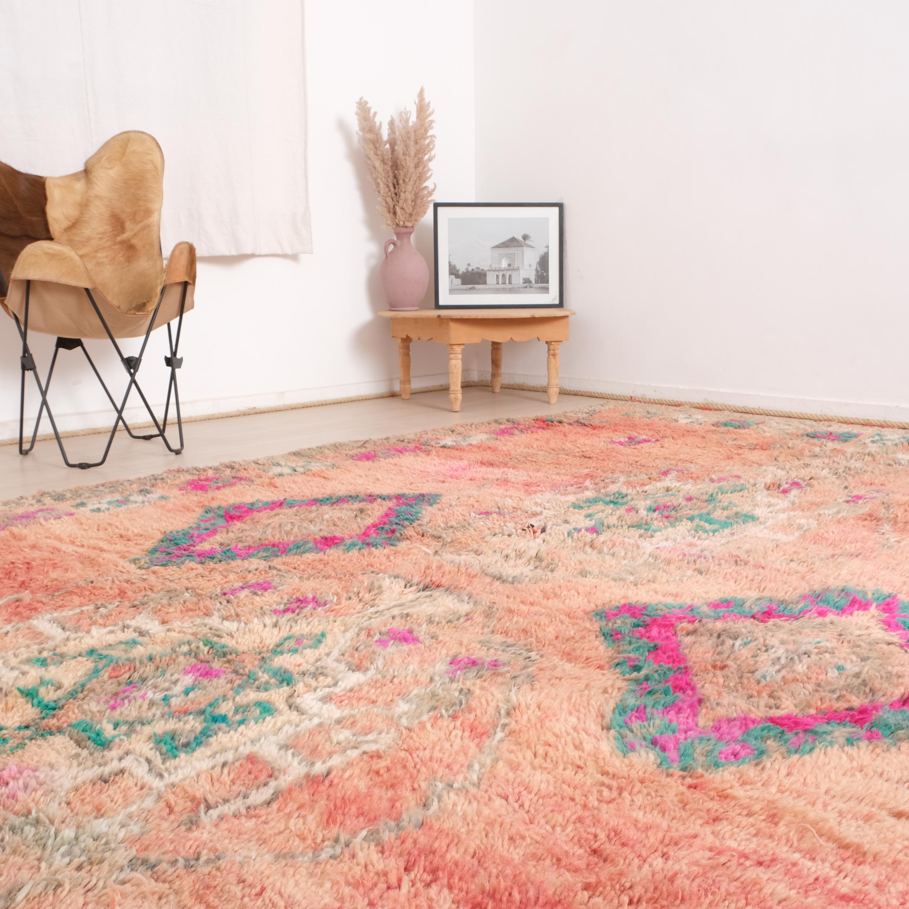 ヴィンテージ　ブジャドラグ Vintage boujad Rug – Zarabiya