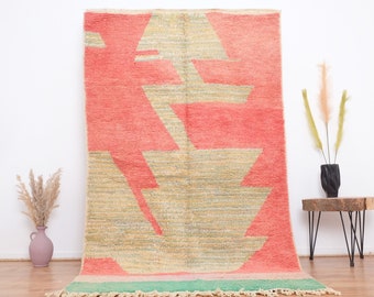 boujaad tapijt, authentiek Marokkaans tapijt 5x9 ft