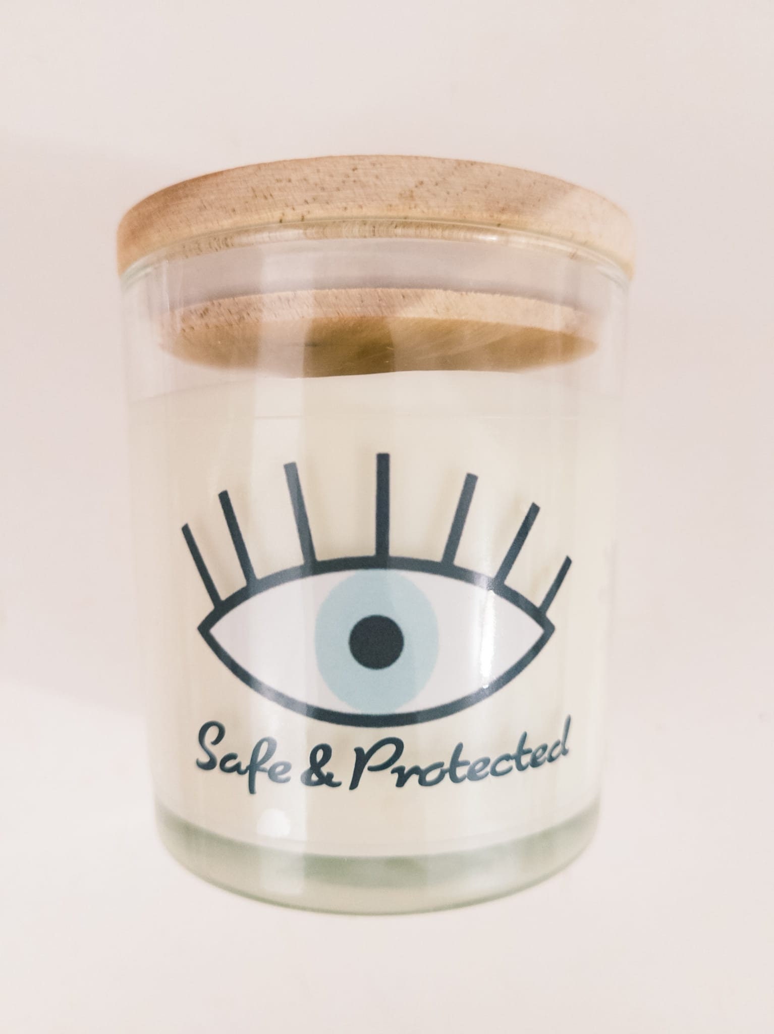Protection Candle Evil Eye Soy wax Large Candle with Lid Etsy