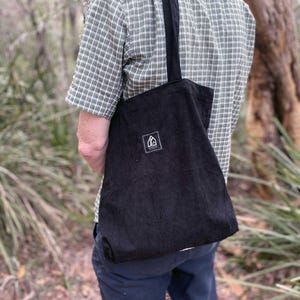 Corduroy Casual Alpine Tote Bag , Book bag , Lunch or Beach Bag