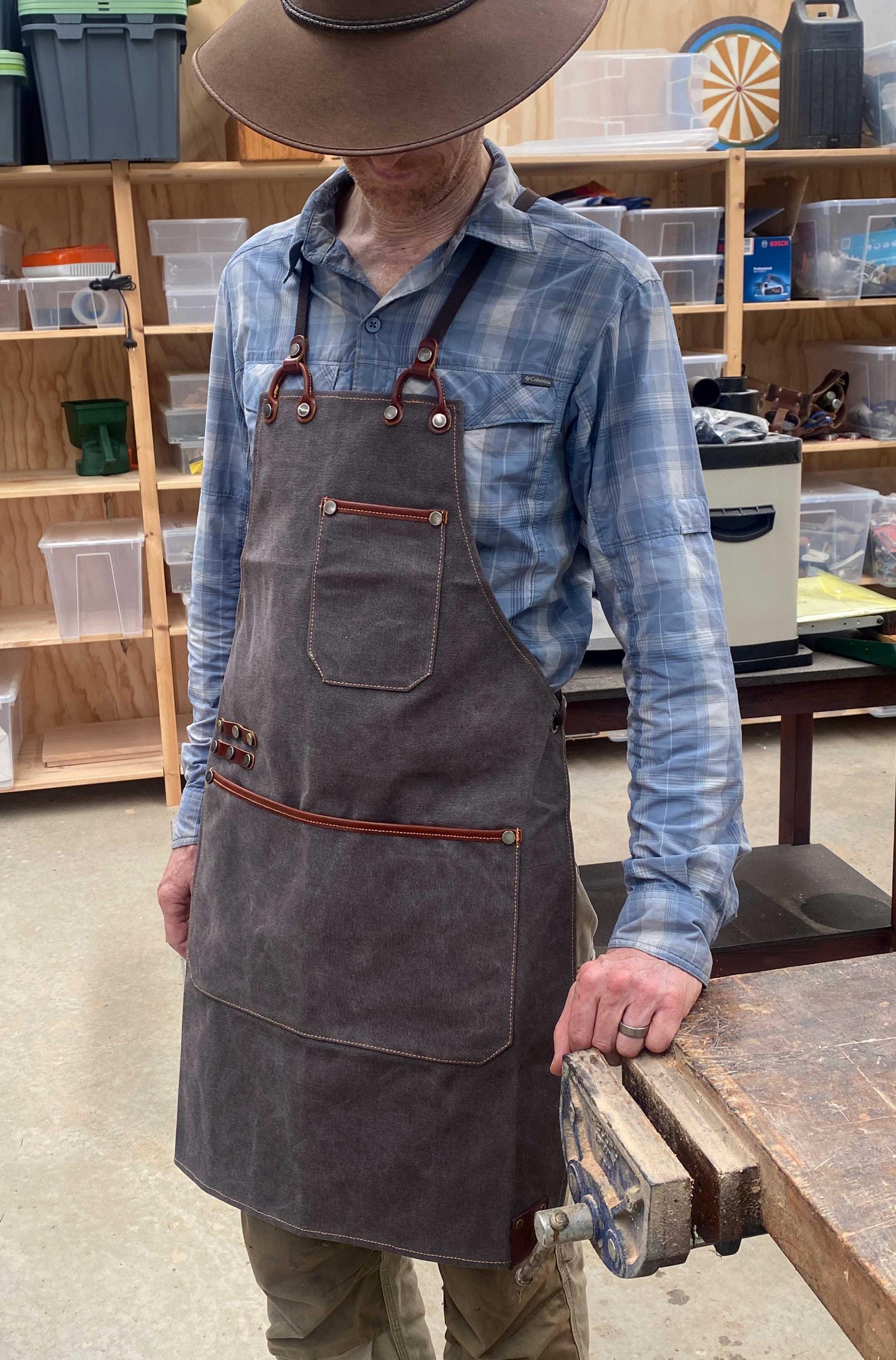 Vintage Wood Worker Apron - Etsy Australia