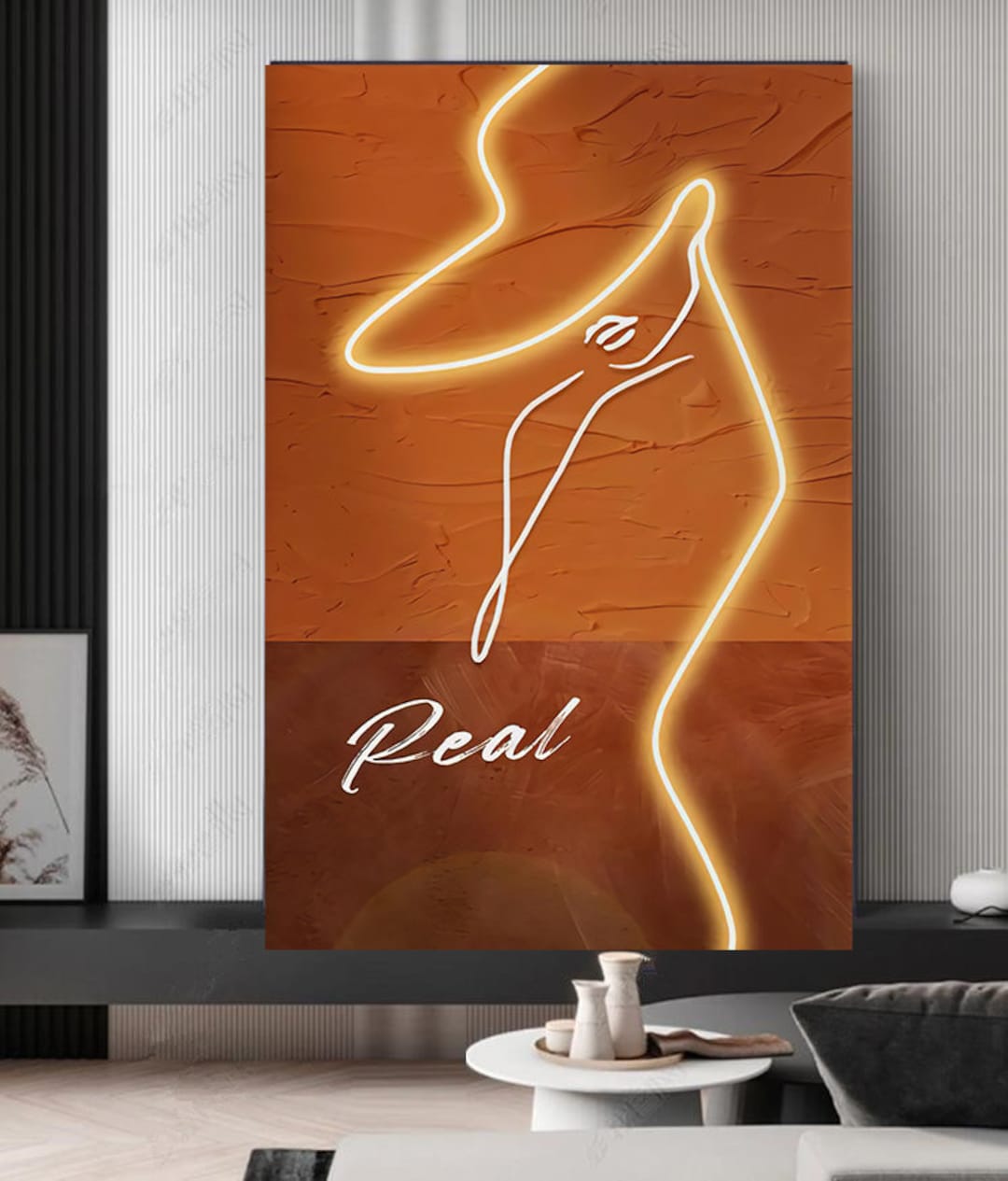 Minimalismus Frau Körper Linien Figur Wand Kunst Leinwand Druck ...