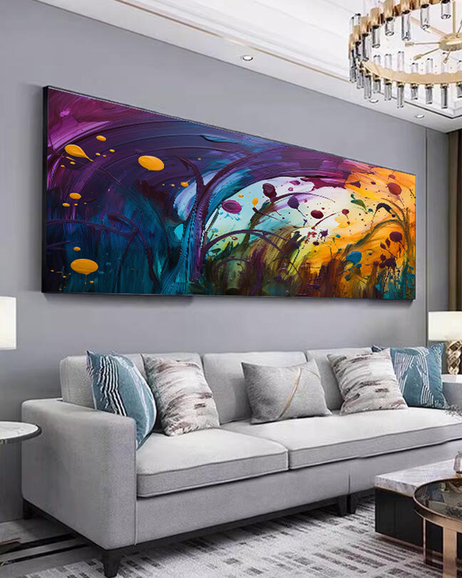 Colorful Abstract Painting Wall Art, Abstract Paiting Digital Gownload