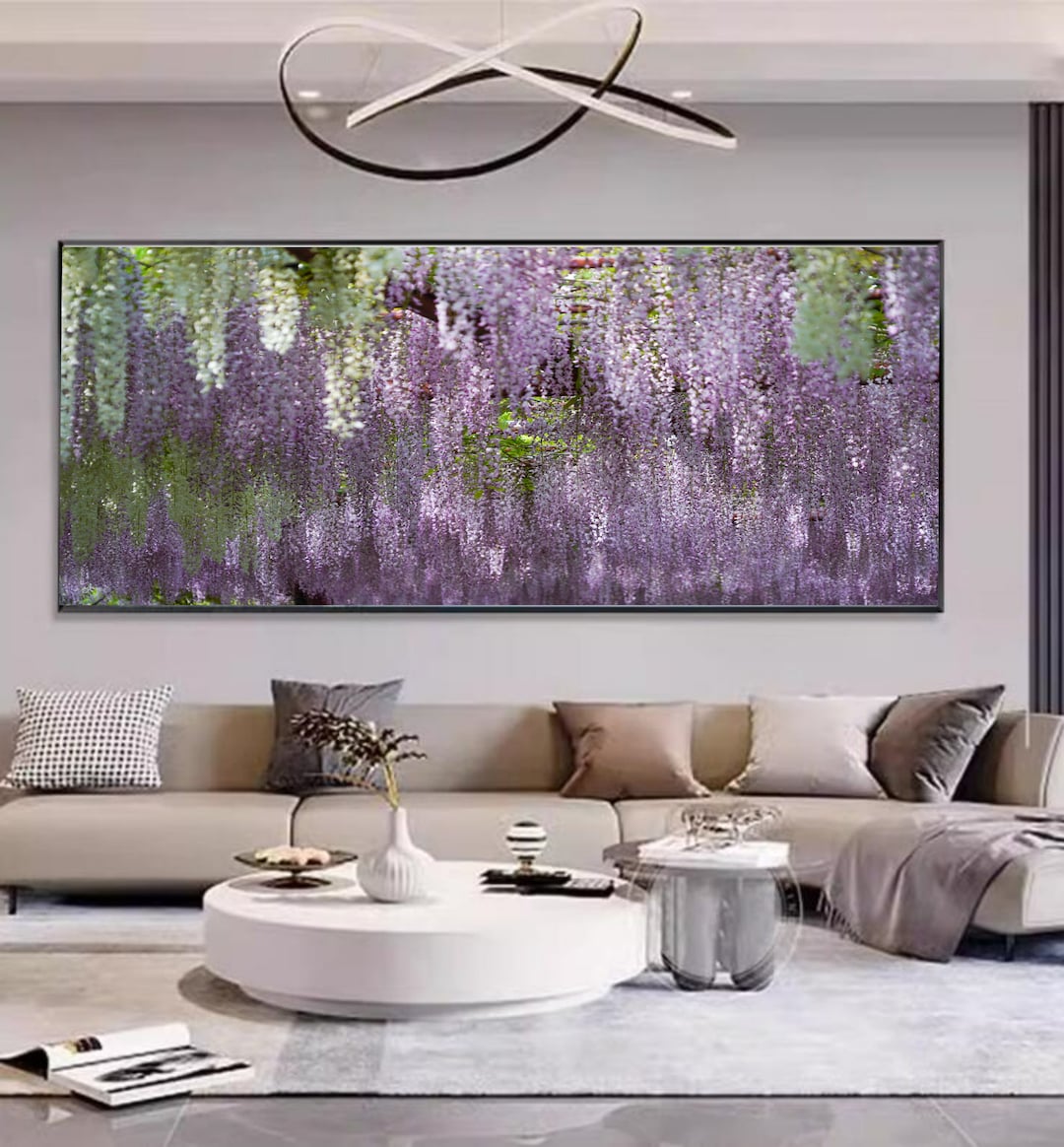 Wisteria Painting Wall Art, Digital Download, Hanging Wisteria Tree ...