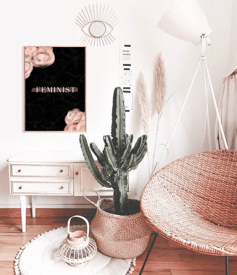 feminist printable wall art quotes typography art prints