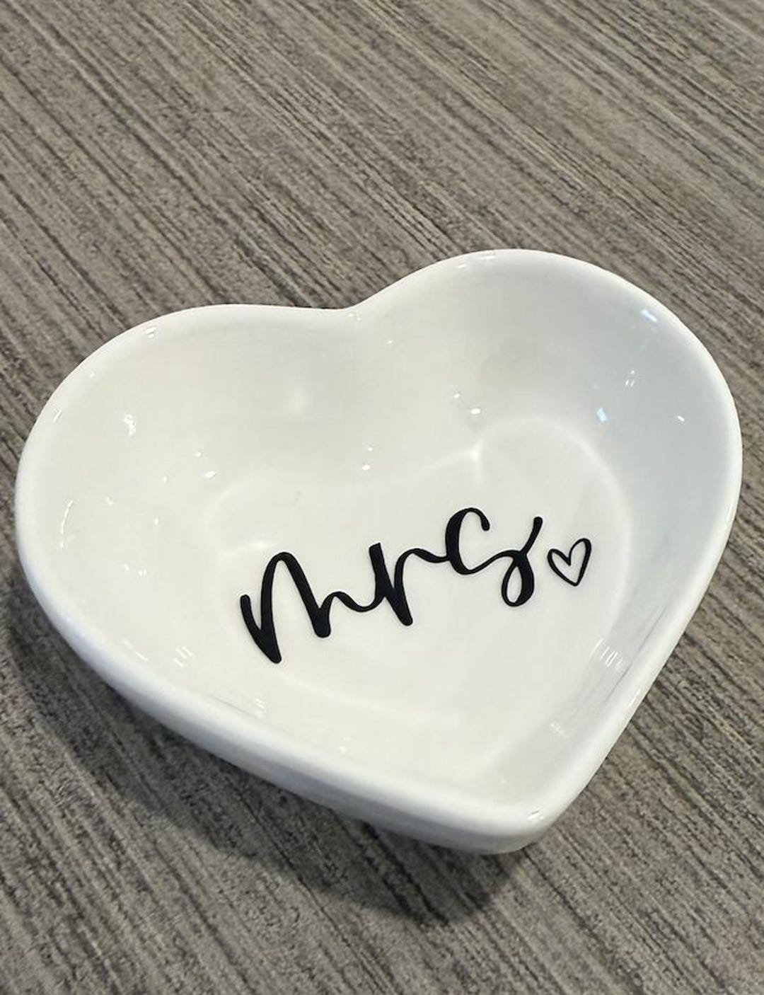 Personalized Ceramic Wedding Ring Dish: Engagement Gift - Etsy