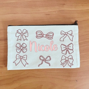 Kids Canvas Pouch: Bow Gift