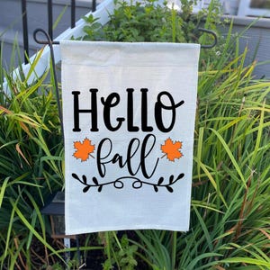 Hello Fall Garden Flag