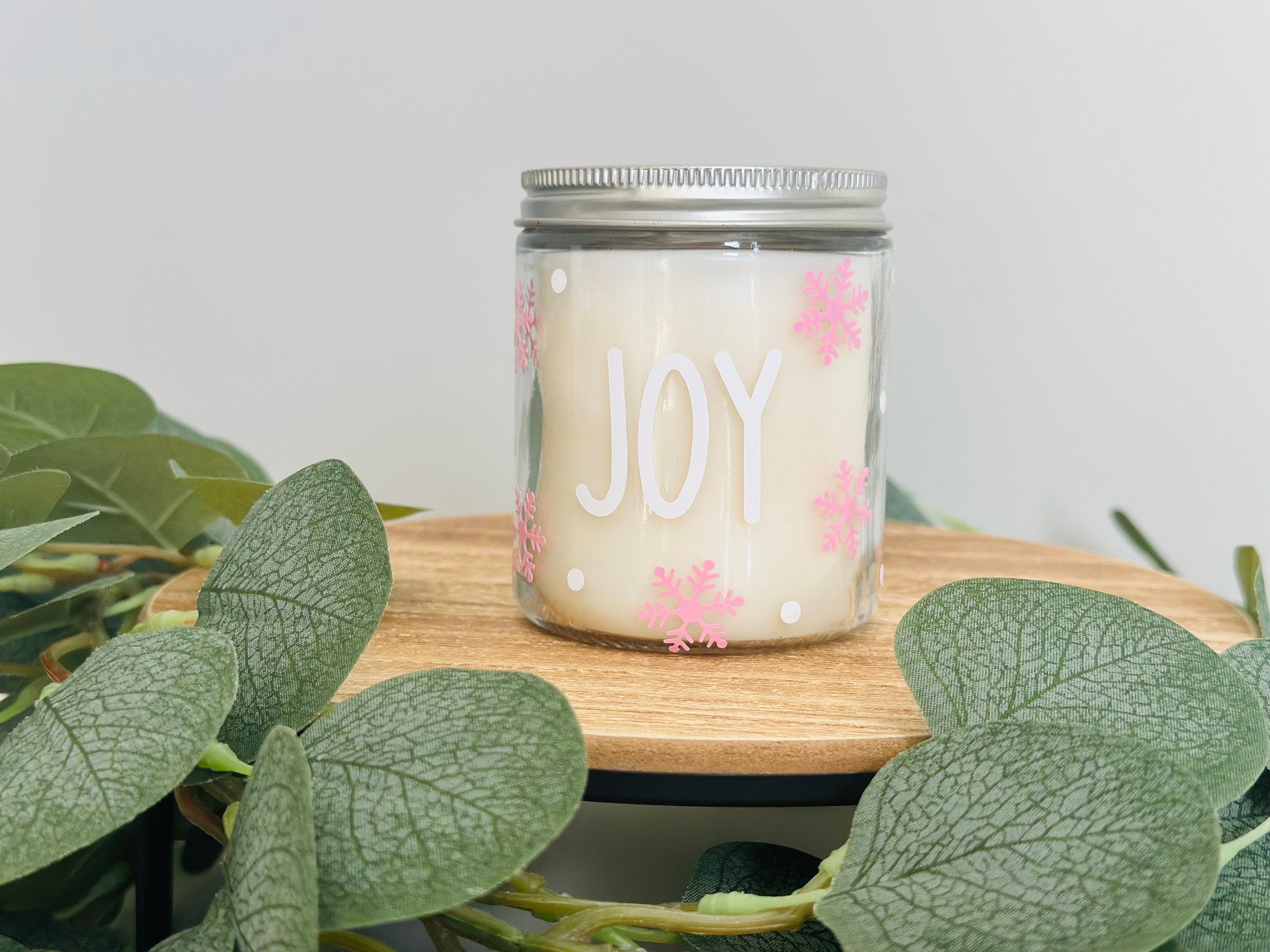 Fragancia JOY luxury hand-poured natural soy candle in an iridescent jar -  Jordan Crafts