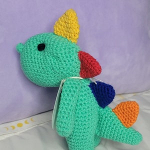 Little Dinosaur Handmade Crochet Amigurumi Stuffed Animal Toy Gift Birthday Baby Shower