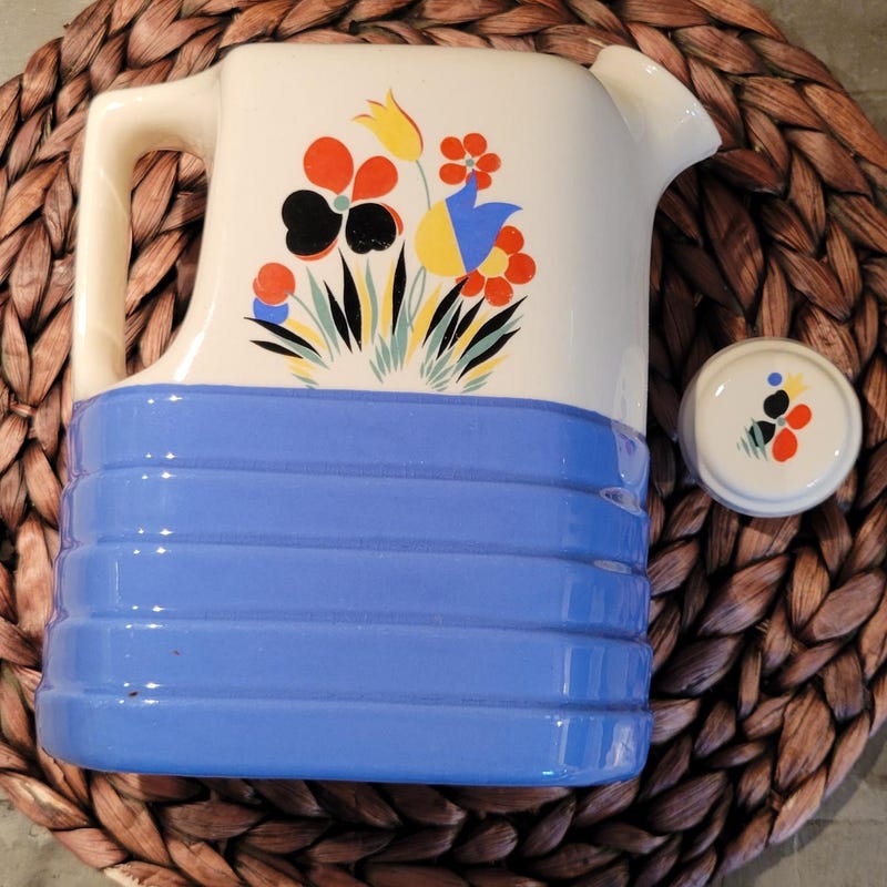 Vintage Cambridge Pitcher - Etsy