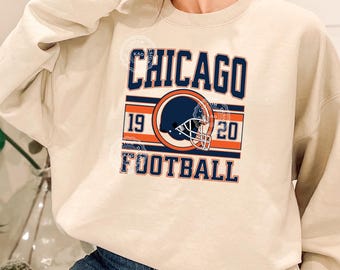 Chicago Football Sweatshirt, Unisex Game Day Crewneck, Chicago Kids Sports Gear
