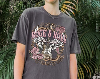 Camiseta gráfica de rock and roll: camiseta de festival de música metal
