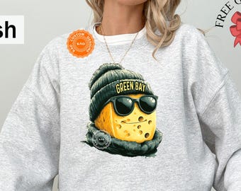 Green Bay Mascot Sweatshirt: Packer Sports Gear, Game Day Crewneck, Football Fan Shirts