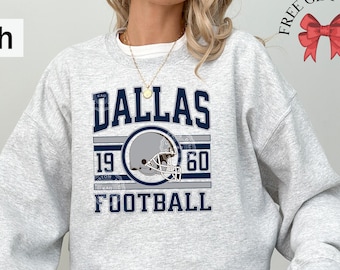 Dallas Football Sweatshirt, Unisex Cowboy Crewneck, Game Day Shirt, Football Fan Sport Gear