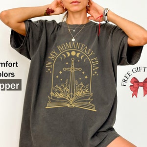 Comfort Colors In My Fantasy Era Shirt, Fantasy Book Tee, Dark Academia Shirt, Book Lover Gift, Birthday Gifts, Trendy Ring Tee, Sword Shirt