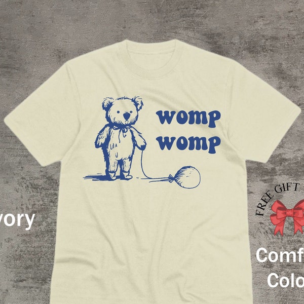 Vintage Womp Womp Shirts, Trendy Funny Little Bear T-Shirt, 90s Nostalgia Shirts, Unisex Graphic Tee, Comfort Colors, Gifts For Him And Her