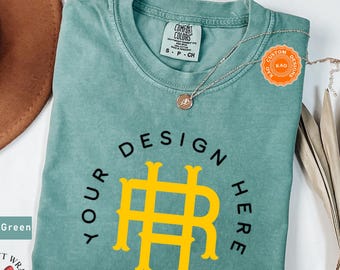 Comfort Colors Your Custom T-Shirt, Customize Design Shirt, Company Logo, Custom Sports Gear, Your Business Logo Shirt Family Matching Tee
