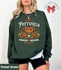 Pottsfield Harvest Festival Sweatshirt And T-shirt, Vintage Cartoon Shirs, Spooky Season, Halloween Gift For Her, Cartoon lover, Pumpkin Tee