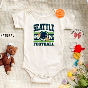 Seattle Football Baby Bodysuit, Hawk Toddler Shirt, Kids Game Day T-Shirt