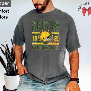 Comfort Colors Green Bay Football T-Shirt, Unisex Football Shirt, Green Bay Football Tee, Game Day T-Shirt, Green Bay Sports Gear For Kids