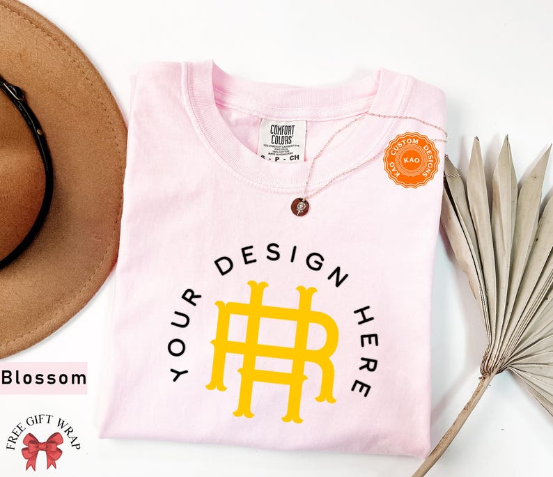 Comfort Colors Custom Design T-Shirt, Customize Design Shirt, Company Logo, Custom Sports Gear, Your Business Logo Shirt Family Matching Tee