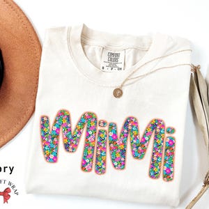 Comfort Colors Floral Mimi T-Shirt, Trending Mimi Shirt, Aesthetic Mimi Tee, Cute Mother Day Gift For Grandma, Spring Flower Mimi Clothing