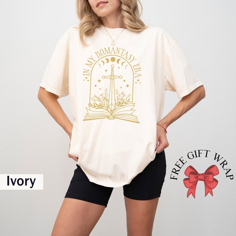 Comfort Colors In My Fantasy Era Shirt, Fantasy Book Tee, Dark Academia Shirt, Book Lover Gift, Birthday Gifts, Trendy Ring Tee, Sword Shirt