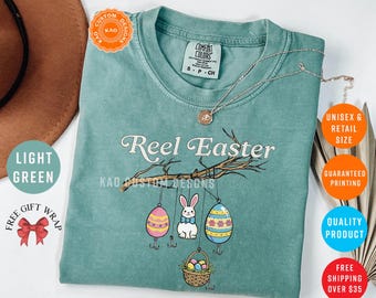Funny Easter T-Shirt For Woman And Kids, Comfort Colors Bunny Shirt, Spring Eggs Tee