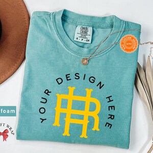 Comfort Colors Custom Design T-Shirt, Customize Design Shirt, Company Logo, Custom Sports Gear, Your Business Logo Shirt Family Matching Tee
