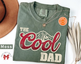 Comfort Colors The Cool Dad T-Shirt, Gift For Father&#39;s Day, Cool Dad Graphic Shirt, Gift For Men, Vintage Father Day Clothing, Gifts For Dad