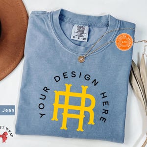 Comfort Colors Custom Design T-Shirt, Customize Design Shirt, Company Logo, Custom Sports Gear, Your Business Logo Shirt Family Matching Tee