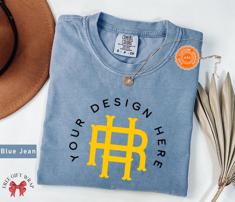 Comfort Colors Custom Design T-Shirt, Customize Design Shirt, Company Logo, Custom Sports Gear, Your Business Logo Shirt Family Matching Tee