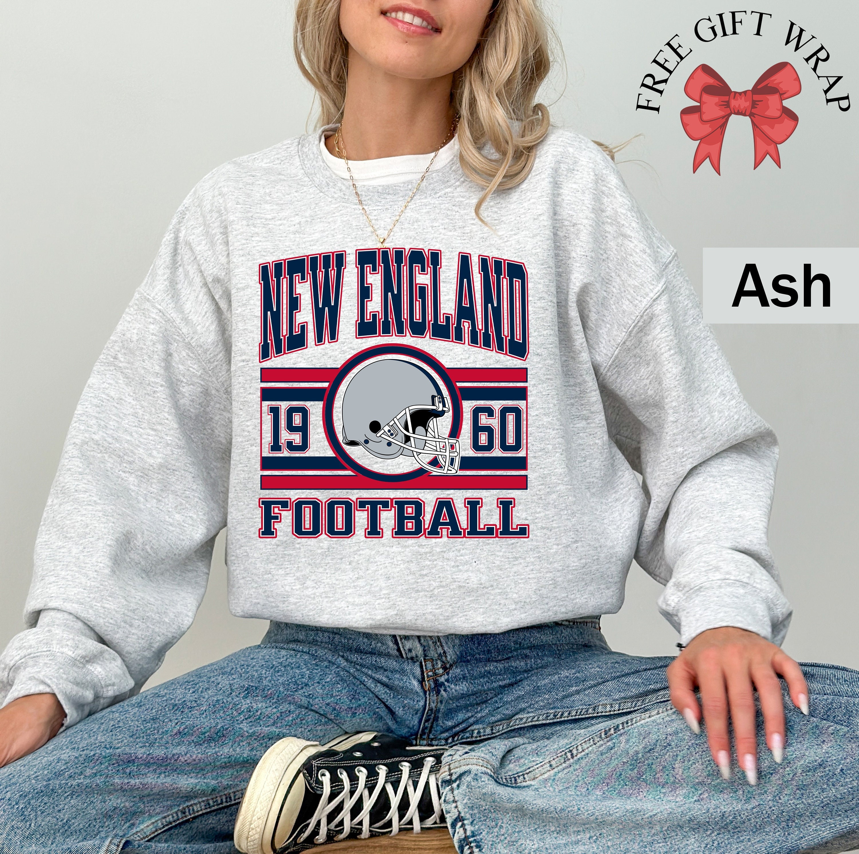 New england patriots crew sweatshirt 2025
