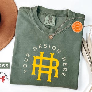 Comfort Colors Custom Design T-Shirt, Customize Design Shirt, Company Logo, Custom Sports Gear, Your Business Logo Shirt Family Matching Tee