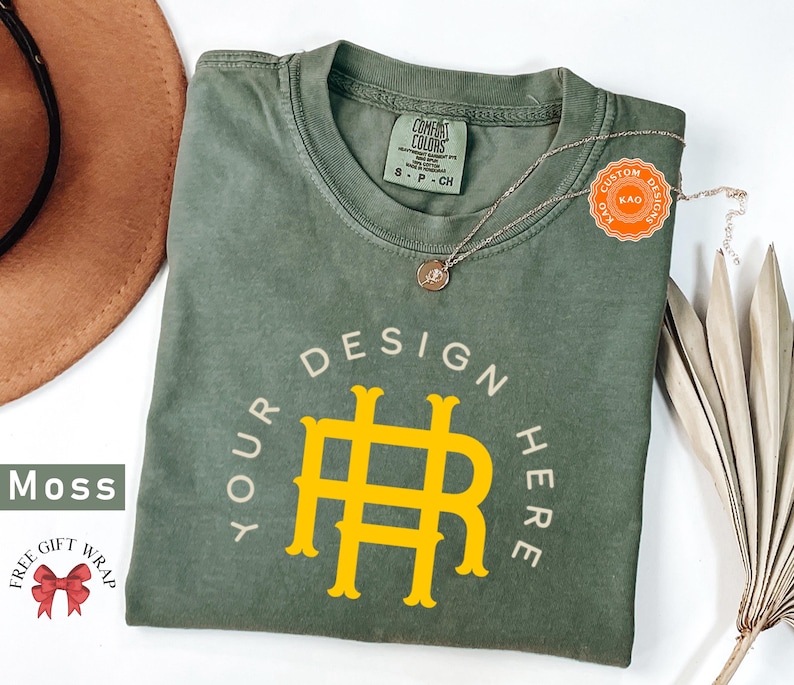 Comfort Colors Custom Design T-Shirt, Customize Design Shirt, Company Logo, Custom Sports Gear, Your Business Logo Shirt Family Matching Tee