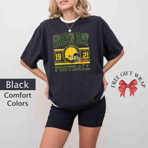 Comfort Colors Green Bay Football T-Shirt, Unisex Football Shirt, Green Bay Football Tee, Game Day T-Shirt, Green Bay Sports Gear For Kids