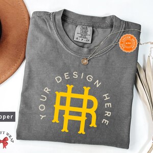 Comfort Colors Custom Design T-Shirt, Customize Design Shirt, Company Logo, Custom Sports Gear, Your Business Logo Shirt Family Matching Tee