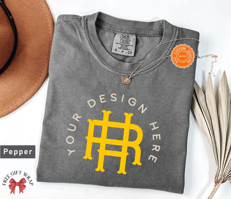 Comfort Colors Custom Design T-Shirt, Customize Design Shirt, Company Logo, Custom Sports Gear, Your Business Logo Shirt Family Matching Tee